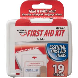 Health Smart First Aid Kit (19-Pc.) HS-01395 Pack of 24