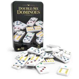 Spin Master Games, Double Six Dominoes Set in Storage Tin, for Ages 8+"