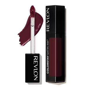 Revlon ColorStay Satin Ink Crown Jewels Long Lasting Lipstick with Vitamin E, 035 Reigning Red, 0.17 fl oz."