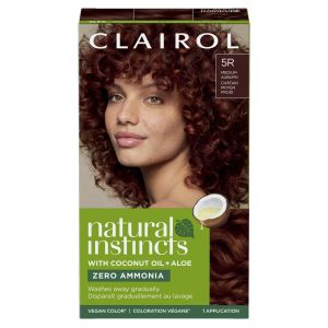 Clairol Natural Instincts Demi-Permanent Hair Color Creme, 5R Medium Auburn, Hair Dye, 1 Application"