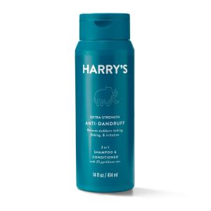 Harry's Men's Extra-Strength Anti-Dandruff 2-in-1 Shampoo and Conditioner, 14 fl oz"