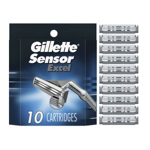 Gillette Sensor Excel Men's Razor Blade Refills, 10 Count"