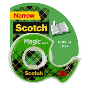 Scotch Magic Tape, 1/2 in x 800 in, Clear, 1 Dispenser"