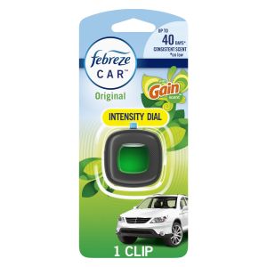 Febreze Car Odor-Fighting Car Freshener Vent Clip Gain Original Scent, .06 fl oz, 1ct"