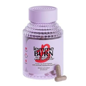 Lemme Burn - Metabolism, Belly Fat Burning + AMPK Activating Supplement for Men  Women w/Clinically Studied Actiponin Gynostemma, Green Tea Extract, Vitamins B6  B12 - Vegan, Gluten Free, 60 Count"