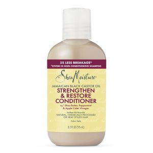 SheaMoisture 100% Pure Jamaican Black Castor Oil Strengthen and Restore Deep Conditioner, 3.2 fl oz"