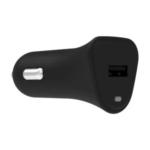 Griffin Technology PowerJolt Universal USB-A 12W Car Charger with USB-A to Lightning Cable