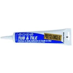 Loctite 2138419 Paintable Tub and Tile Adhesive Caulk, 5.5 oz, Clear"