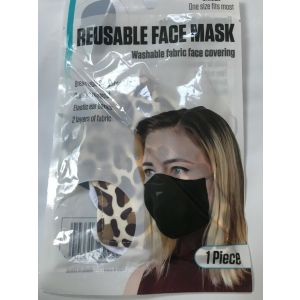 Leopard Print FACE MASK Unisex One Size Lightweight Cheetah Sealed