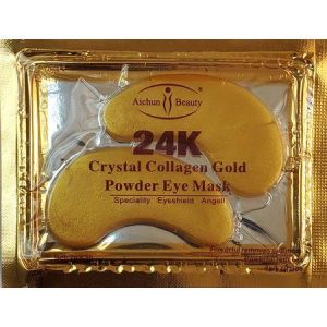 AICHUN BEAUTY 10/20/30/40/100 Pairs Crystal 24K Gold Powder Gel Collagen Eye Mask Sheet Patch, Anti Ageing, Remove Bags, Dark Circles & Puffiness, Skincare, Anti Wrinkle, Moisturising"