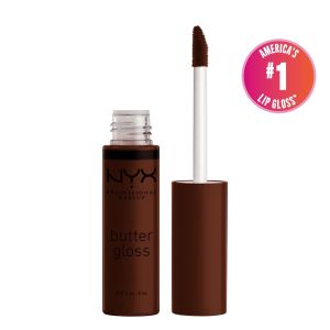 NYX Professional Makeup Butter Gloss, Non-Sticky Lip Gloss, Lava Cake, 0.27 Oz"