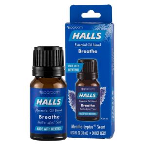 Halls Breathe Menthol with 100% Pure Essential Oils Blend for Diffusers and Aromatherapy, 10 mL, Mentho-Lyptus Scent"