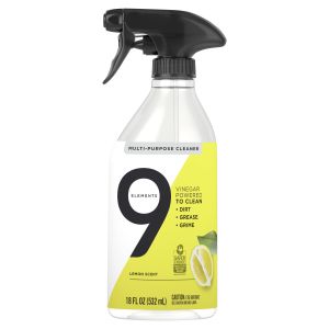 9 Elements Multi-Purpose Surface Cleaning Spray, Lemon Scent, 18 fl oz"