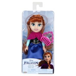 Disney Frozen 6 inch Petite Classic Anna Fashion Doll with Beautiful Outfit and Comb