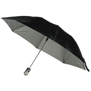 Weather Station Folding Automatic Umbrella, Black | CVS