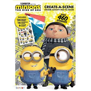 Despicable Me Art Stickers Multicolor - Minions: the Rise of Gru Activity Book & Sticker Scene