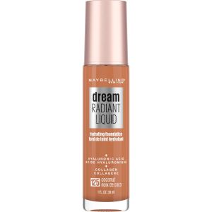 Maybelline Dream Radiant Liquid Foundation Makeup, 125 Coconut, 1 fl oz"