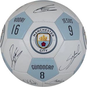 Maccabi Art Manchester City FC Player Signatures Soccer Ball Size 5 Maccabi Art