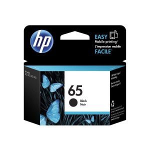 HP 65 Black Ink Cartridge  Works with HP AMP 100 Series, HP DeskJet 2600, 3700 Series, HP ENVY 5000 Series  Eligible for Instant Ink  N9K02AN"