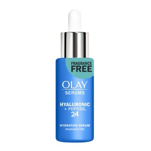 Olay Hyaluronic + Peptide 24 Serum, Fragrance-Free, 1.3 oz"