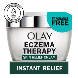 Olay Sensitive Skin Eczema Therapy Face Moisturizer with Colloidal Oatmeal, Fragrance-Free, 1.7 oz"