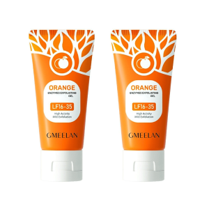 Gmeelan Orange Exfoliating Moisturizing Face Body Scrub Gel 1.7FL Pack of 2