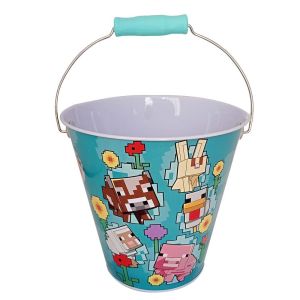 Minecraft Easter Egg Hunt Basket Bucket Tin Pail Container