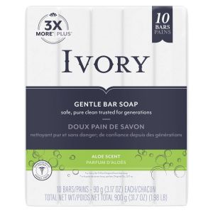 Ivory Gentle Bar Soap, Original Scent, 3.17 oz, 10 Count"