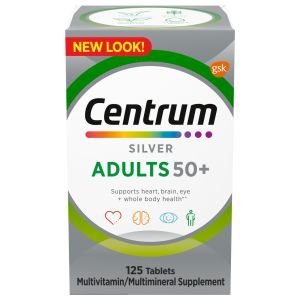 Centrum Silver Adults 50 Plus Vitamins, Multivitamin Supplement, 125 Count, for Adults"