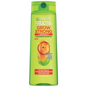 Garnier Fructis Grow Strong Thickening Shampoo with Biotin, All Hair Types, 12.5 fl oz"