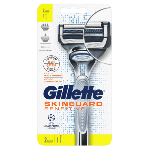 Gillette SkinGuard Razor + 1 Blade Refill for Men with Sensitive Skin and Razor Bumps to Stop Irritation