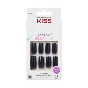 KISS - Gel Fantasy Jelly Color 88740 FJC01 - Long Press-On Nails - 28 Pc