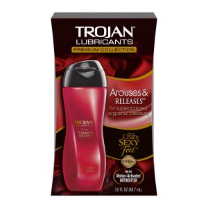 Trojan Lubricants Arouses & Releases, Silicone-Based Personal Lubricant, 3 oz Bottle"