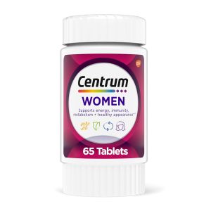 Centrum Multivitamins for Women, Multivitamin/Multimineral Supplement With Iron, Vitamins D3, B and Antioxidants - 65 Count"