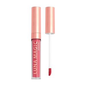 Luna Magic High-Shine Liquid Nude Lip Gloss, Exotic, Medium Pink Nude"