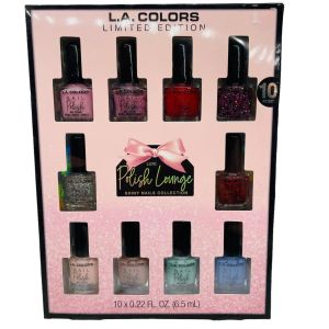 LA Colors, Polish Lounge Gift Set, 17 Ounce, 10 Count"