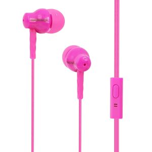 Magnavox MHP4851-PK In-Ear Silicon Earbuds with Microphone - Pink