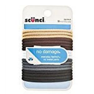 Scunci, No Damage, Khaki Hair Elastics - 18 ea"