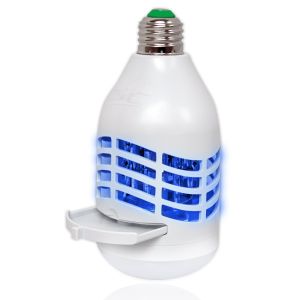 PIC LED Bug Zapper Light Bulb, Mosquito Zapper, Electric Insect Killer, White"