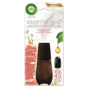 Air Wick Essential Mist Refill, 1Count, Peony and Jasmine, Essential Oils Diffuser, Air Freshener"