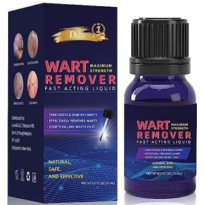 Fast Action Liquid Wart Gel Maximum Strength Liquid with Salicylic Acid - Fast-Acting Wart Liquid Freeze Off Designed for Warts, Plantar Wart, Genital