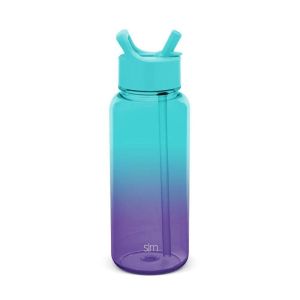 Simple Modern 32oz Tritan Summit Water Bottle with Straw 2 Tone - Tropical Seas