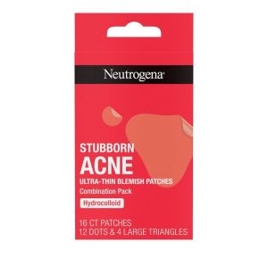 Neutrogena Stubborn Acne Ultra-Thin Blemish Hydrocolloid Patches, Combination Pack - 16 Patches