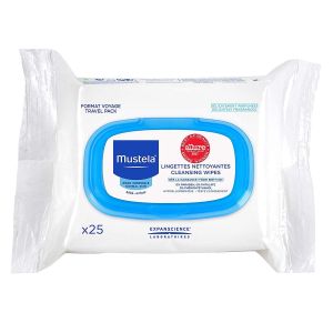 Mustela Baby Cleansing Wipes, Hypoallergenic, Delicately Fragranced, 25 Count"