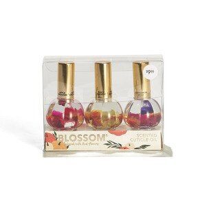 Blossom Scented Cuticle Oil 3 Pack Pumpkin Shape Scents Cinnamon Peach Apple