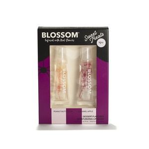 Blossom Sweet Treats Dessert-Flavored Lip Gloss Peanut Butter Cup & Caramel Apple - 2 Pack