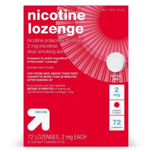 Nicotine 2mg Lozenge Stop Smoking Aid - Sugar Free Cherry - 72ct - up & up