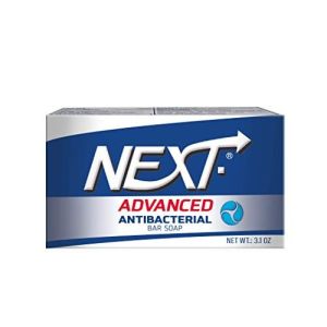 NEXT Advanced Antibacterial Bar Soap. Gentle Cleanser. Decreases Bacteria on the Skin. Deodorant and Hypoallergenic. 3.1 oz