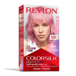 Revlon ColorSilk Digitones Permanent Hair Color with Keratin, Pastel Pink, 1 count"