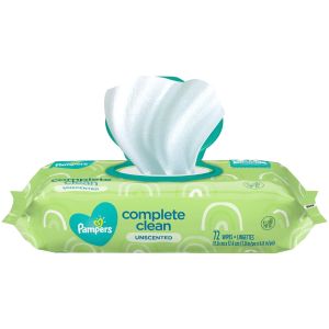 Pampers Baby Wipes Complete Clean, Unscented, 72 Ea"